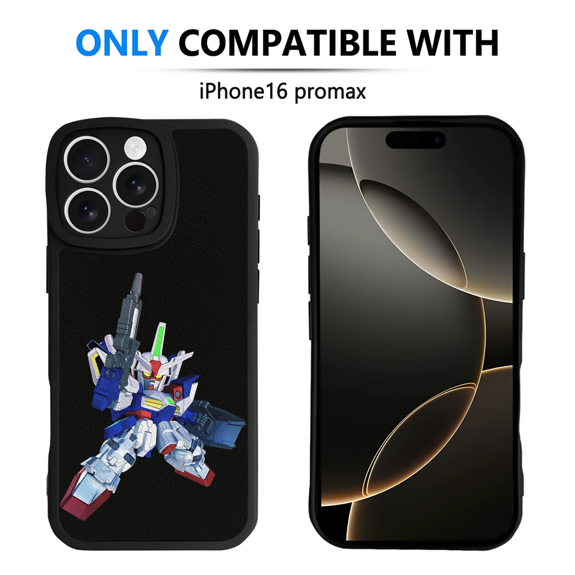 （画像用） 機動戦士ガンダム Mobile Suit Gundam 【iPhone 16シリーズ対応】シリコンスマホケース（レザー調） 材質：シリコン